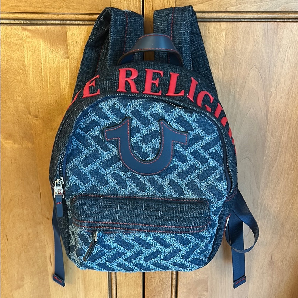 True Religion Blue Backpack